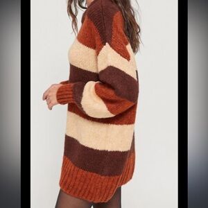 UO chunky striped sweater dress